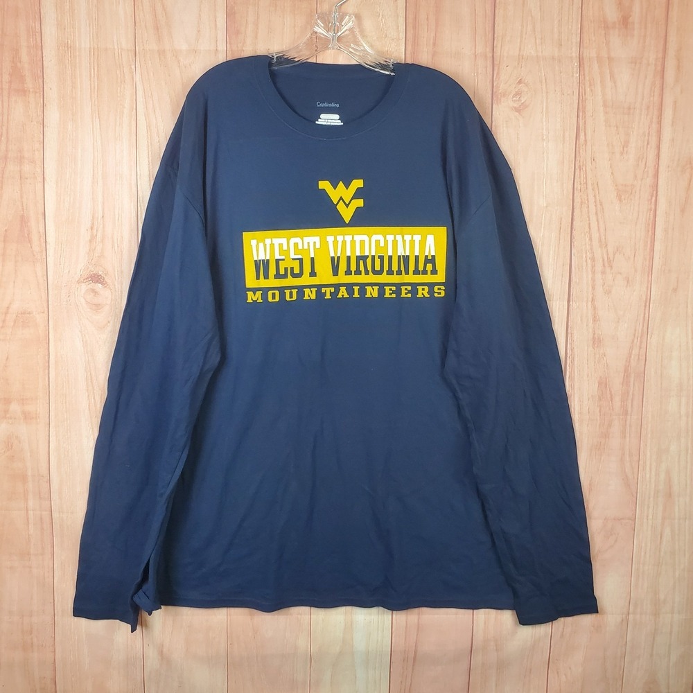 Captivating Shirt Mens 3XL Blue Logo West Virginia Mountaineers Football Team
